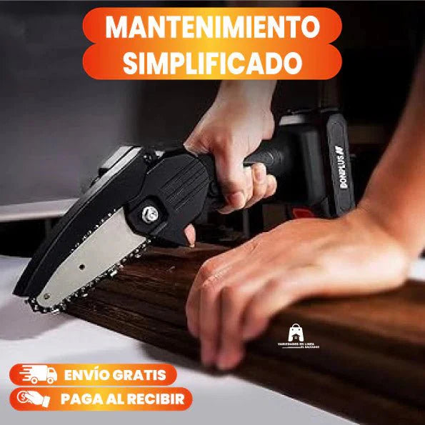 Mini Motosierra de Mano Portátil Recargable + MALETÍN + 2 BATERÍAS